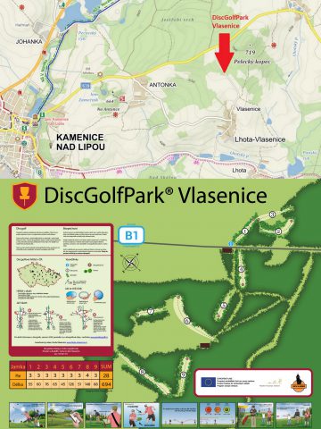 discgolf koláž